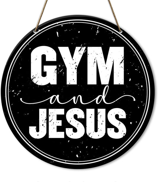 Gym Sign Decor, Home Gym Sign, Workout Room Fitness Room Decor Gym Sign Decoration, Gym Gift for Trainer Exercise Lover, Gym and Gym