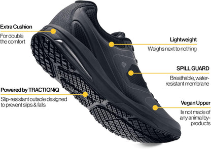 Men'S Slip-Resistant Work Sneakers - Comfortable, Non-Slip Shoes for Men in Food Service, Healthcare, Retail, Maintenance - Evolution II