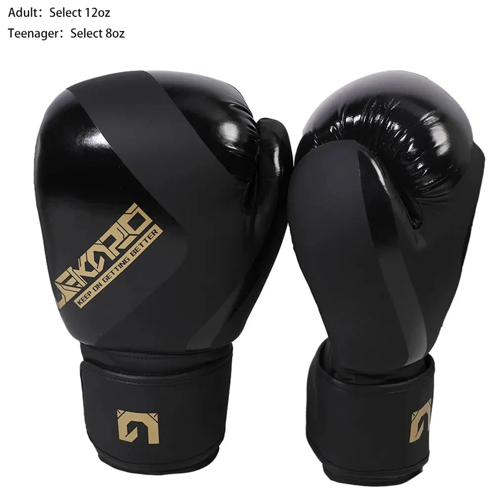 Professional 12oz Boxing Training Gloves for Adults - Muay Thai and Sanda Fighting Gloves for Men and Women, Ideal Gift for Boys
